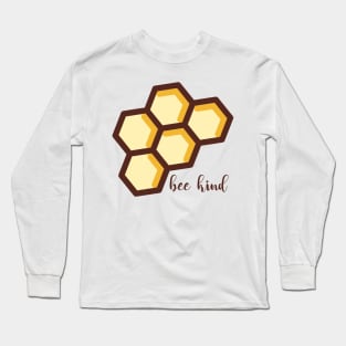 Bee Kind Honey Comb Long Sleeve T-Shirt